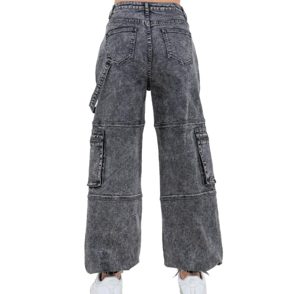Twin Sisters Basalt Distressed Cargo Pants Designed in Los Angeles - Picture 3 of 4